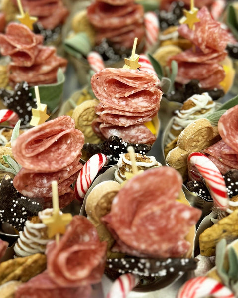 Christmas Charcuterie cups