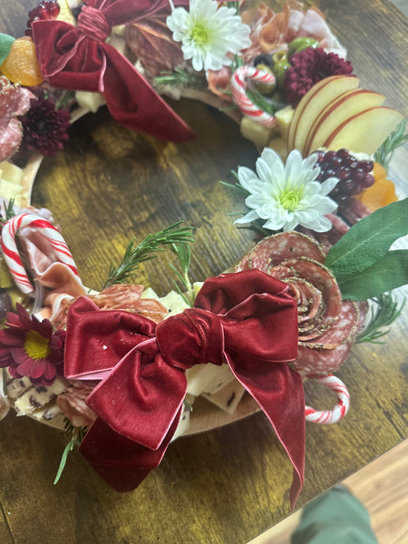 Christmas charcuterie wreath