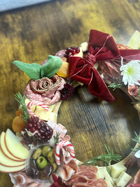 Christmas charcuterie wreath